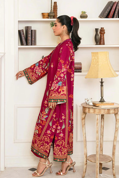 Arielle  - Printed Silk 2Pc Kaftan
