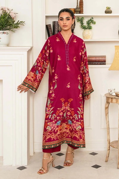 Arielle  - Printed Silk 2Pc Kaftan