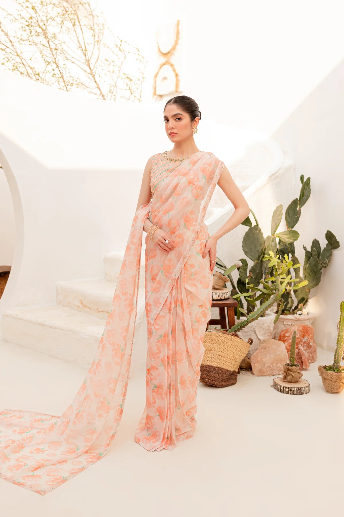 Aspin 4Pc - Luxe PRET Saree